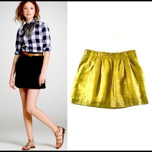 Green Jcrew holiday skirt